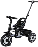 Amazon Brand – Jam & Honey Tricycle For Kids | Plug N Play | Parental Handle And Seatbelt (Black)