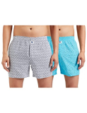 Amazon Brand – Symbol Men’S Cotton Regular Printed Boxer Shorts (Pack Of 2) (Symbxpo2-5_3846 & 3678_Multicolor 5_S)