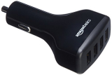 Amazon Basics 2.4A/12W Per-Port Usb Car Charger For Apple And Android Devices,Black