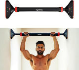 Lifelong Llpb02 Pull Up Bar For Home Workout|Chin Up Bar, 65-95Cm|Max User Weight 150Kg Pull-Up Bar(Black)