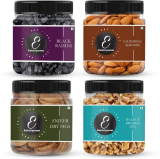 Eatoriyumm Combo Pack|Black Raisin + California Almond + Dry Figs + Walnut 8Pc (250G Each) Figs, Raisins(4 X 250 G)