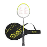 Konex Lightweight Aluminium Composite Badminton Racquet With Free 3/4 Cover | For Beginner And Intermediate Players (Pack Of 1, Yellow)
