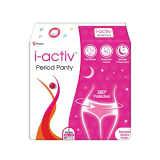 I-Activ Period Panty, Disposable| Pack Of 2 Panties| Size -31″ To 48″| For Heavy Flow Periods, Overnight 360 Degree Protection, Maternity Delivery Pads