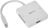 Amazon Basics Amazonbasics Mini Displayport To Hdmi/Dvi/Vga Adapter – White, 5-Pack
