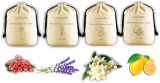 Puremazing Premium Rose, Musk, Citrus & Lavender Fragrance Flakes Bags Potpourri(4 X 1 Units)
