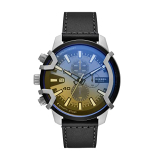 Diesel Griffed Analog Silver Dial Men’S Watch-Dz4584