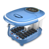 Lifelong Llm801 500W Electric Foot Spa Machine With 12 Manual Rollers, Digital Panel, Bubble Bath & Water Heating Technology For Pedicure, Pain Relief & Foot Care
