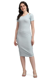 Purvaja Women’S Corduroy Bodycon Knee-Length Dress (Ruby-058-Sb-Xl_Sky Blue