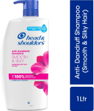 Head & Shoulders Smooth And Silky Anti Dandruff Shampoo For Softer And Smoother Hair(1 L)