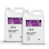 Qssiy Hypoallergenic Baby Laundry Detergent 10L – Gentle Newborn Stain Remover, French Lavender Fragrance