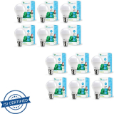Syska 9 W Standard B22 Led Bulb(White, Pack Of 12)