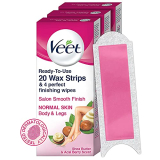 Veet Full Body Waxing Kit Strip For Normal Skin – 20 Strips (For Women,Pack Of 3)