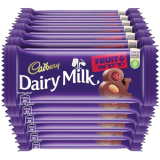 Cadbury Dairy Milk Fruit And Nut Chocolate Bar, 1.2 Kilograms (Pack Of 12)