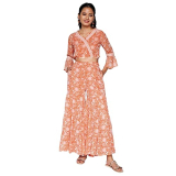 Global Desi Women’S Classic Cloth Set (Fw21Gm2092Ppgorange_Orange Xxl)