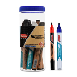 Reynolds Hd Bold Marker Combo 10 Ct Jar (3 Hd Pm Black, 3 Hd Pm Blue, 1 Hd Wm Black, 1 Hd Wm Blue, 1 Hd Pm Red & 1 Hd Pm Green)