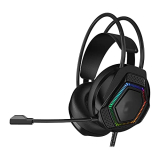 Cosbary Hd Led Wired Gaming Headset | Noise Cancelling Over-Ear Headphones With Mic For Pc / Ps4 / Xbox One/Nintendo Switch/Mac (Black) B-601-1-1
