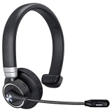 Airsound M91 Pro Bluetooth Wireless Over Ear Headphones,Bt V5.0 Wireless Cvc 8.0 Noise-Cancelling On-Ear Headset With Flexible With Mic For Conference Calls, 24 Hr Talk Time (Black)