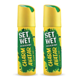 Set Wet Deodorant For Men Charm Avatar Peppermint Punch, 150Ml (Pack Of 2)