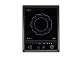 Bajaj Splendid 1200W Induction Cooktop With Pan Sensor And Voltage Pro Technology, Black