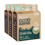 Origami Good Karma 2 Ply Kitchen Tissue Paper Roll – Pack Of 6 (75 Pulls Per Roll, 450 Sheets)