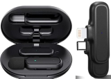 Z6 Digital Mini Portable Wireless Microphone Recording Clip Mic With Receiver For All Android Type C Smart Phone ,Ios Iphone Mobile Phones,Tablets, Pc: For Vlogging,Youtube Online Class,Zoom Call