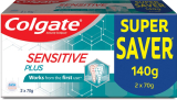 Colgate Sensitive Plus Toothpaste, Pro Argin Formula For Sensitivity Relief (Combo Pack) Toothpaste(140 G, Pack Of 2)