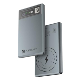 Portronics Magclick 5K 5000Mah Slim Magnetic Fast Charging Wireless Powerbank With 20W Wired Output, 15W Wireless Output,Best For Iphone 12 & Above, Android & Other Qi Enabled Devices + Magnetic Ring
