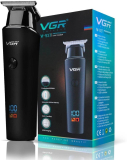 Vgr V-937 Professional Hair Trimmer With Led Display Trimmer 500 Min  Runtime 4 Length Settings(Black)