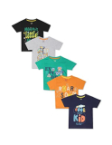 Donuts Boy’S Regular T-Shirts (Doibrnk00070G16_Assorted 6M)