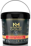 Nutrimuscle Massive Gold Muscle Mass Gainer Powder- 12 Lbs – Pack Of 5.44 Kgs – Choco Treat