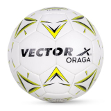 Vector X 32 Panel Oraga Embossed Pu Thermofused Indoor/Outdoor Futsal Football With Latyex Bladder, White-Yellow, Size 4, Suitable For Match And Training For Adut And Kids 10-14 Years