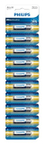 Philips Aa Ultra Alkaline 10 Pack (10 Nos. Per Strip), Blue,Lr6E10Ts/97