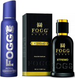 Fogg Royal No Gas Bodyspray 120Ml & Xtremo 75Ml Perfume Set Of 2 Eau De Parfum  –  200 Ml(For Men & Women)