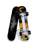 Jaspo Power Kids Fiber Skateboard For Beginners (Black, 6 Years & Above, 26″ Inches)