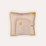 Sleepycat Baby Head Shaping Pillow Prevents Flat Head Syndrome, 100% Cotton 300Tc Fabric & Microfiber Fill, Ideal For Babies Aged 0-6 Months, (Standard Size, 8 X 9 Inches) 2 Piece