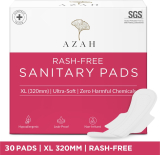 Azah Rash Free Medium To Heavy Flow Xl | Ultra Soft And Leak Proof Sanitary Pad(Pack Of 30)