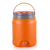 Cello Igloo Pastic Insulated Water Jug | Thermos Jug | Inner Stainless Steel Jug | Leak Proof Jug | Easy To Carry | 12 Litres, Orange