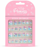 Renee Princess Stick On Nails, Rainbow Unicorn Nails Multicolor(Pack Of 24)