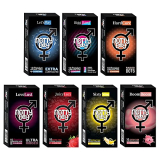 Notty Boy Combo Condom Pack – Extra Time, Ultra Ribbed, Raised Dots, Banana, Bubblegum And Strawberry Flavour (Set Of 7, 70 Unit)