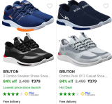 Men’s Shoes Combo, Pack of 2 at ₹379