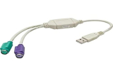 Syba 2Px8251 Multimedia Split An Usb Port Into Ps/2 Keyboard And Ps/2 Mouse Ports Adapter Multicolor