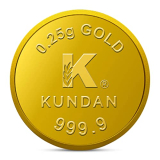 Kundan 0.25G Gold Coin 24K (999.9)
