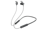 Intex Musique Style Bluetooth In Ear Wireless Neckband With Up To 24H Playtime Asap Charge, Dual Connectivity, Inbuilt Ai Assistant And Magnet Earbuds Lock (Stealth Black)