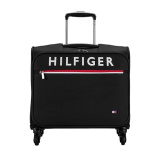 Tommy Hilfiger Orlean Plus 45Cm Polyester Overnighter Unisex Trolley Bag -Dark Black