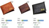 Grab : Men’s Wallet at ₹137