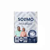 Amazon Brand – Solimo Adult Diapers Tape Style- Medium, Pack Of 10