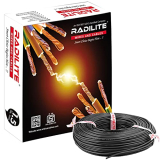 Radilite Copper Wire With Triple Layer Pvc Coating, Single Core Flexible Electric Cable For Domestic & Industrial Connections (1.5 Mm, 90M Long, Black), (Rlwc07)