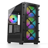 Ant Esports Ice-5000 Rgb Mid- Tower Computer Case/Gaming Cabinet – Black | Supports E-Atx, Atx, Micro-Atx, Mini-Itx | Pre-Installed 3 X 120Mm Argb Fans In Front