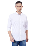 Ben Martin Men’S Classic Collar Slim Fit Cotton Casual Full Sleeve Shirt White, Large