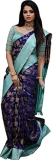 Sgf11 Women’S Kanjivaram Soft Silk Saree With Un-Stitched Blouse Piece (Dark Blue)